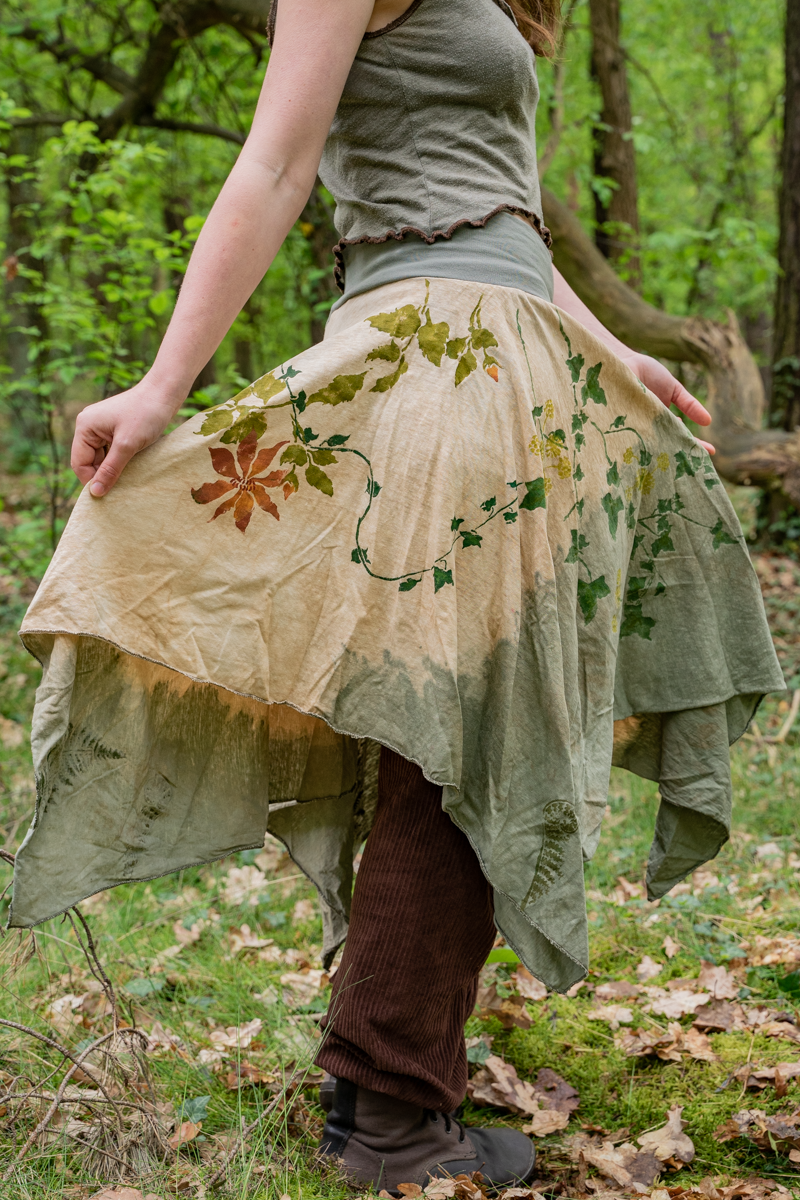 Unsize - Zipfelrock aus handbemaltem Hanfjersey