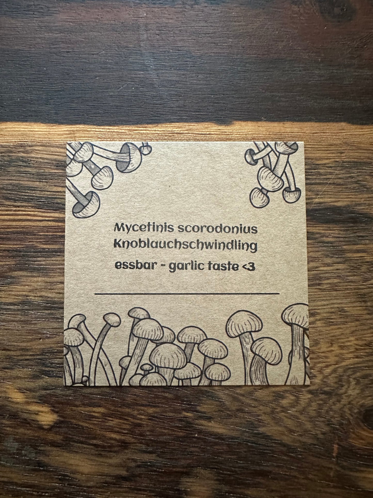 Elbisches Amulett – Granat & goldenes, geprägtes Messing