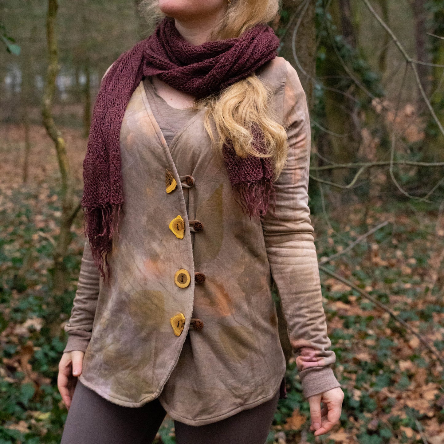 Schal aus Brennnesselfaser