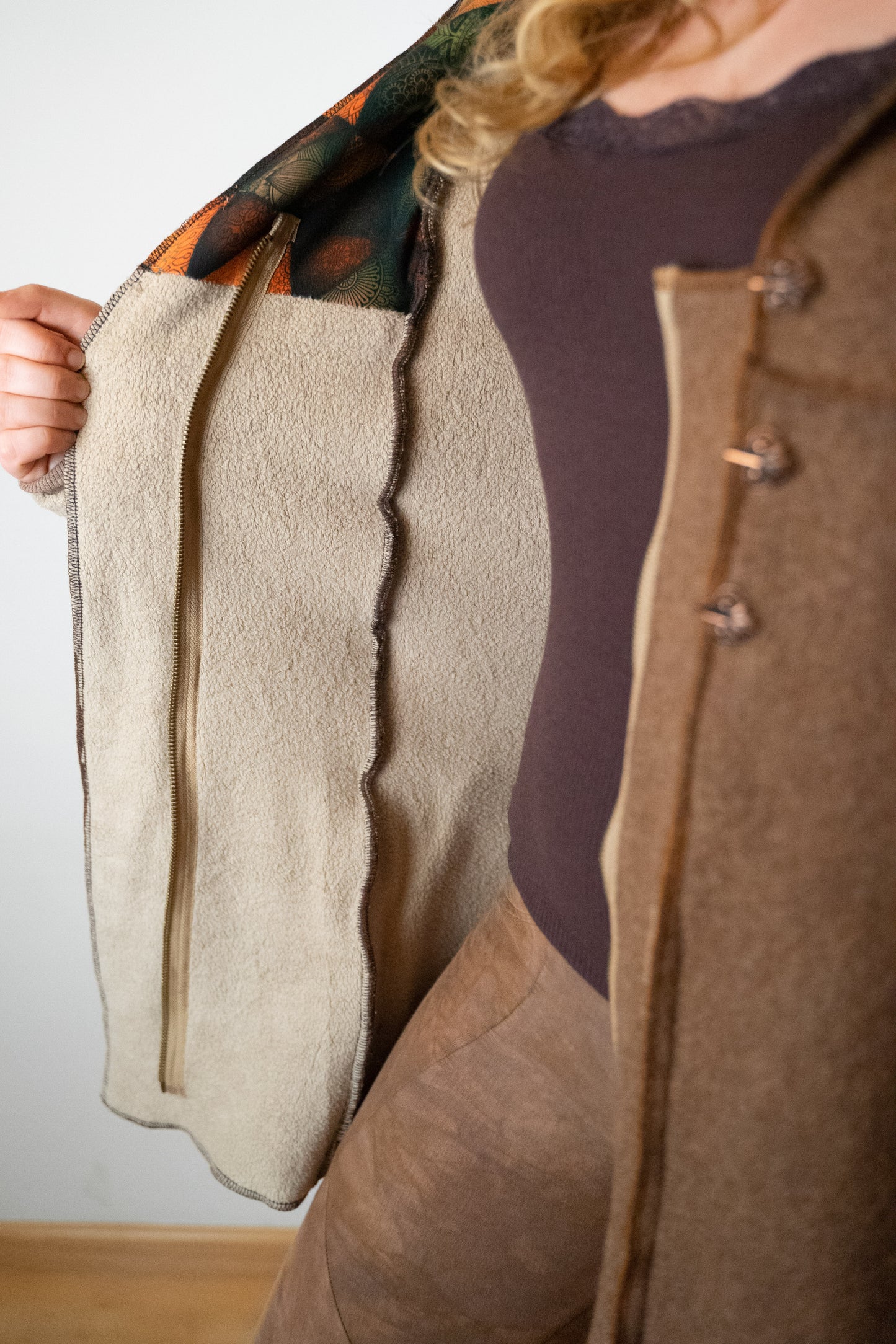 Gr. 40 - Kurzmantel aus Merino-Feinwalk