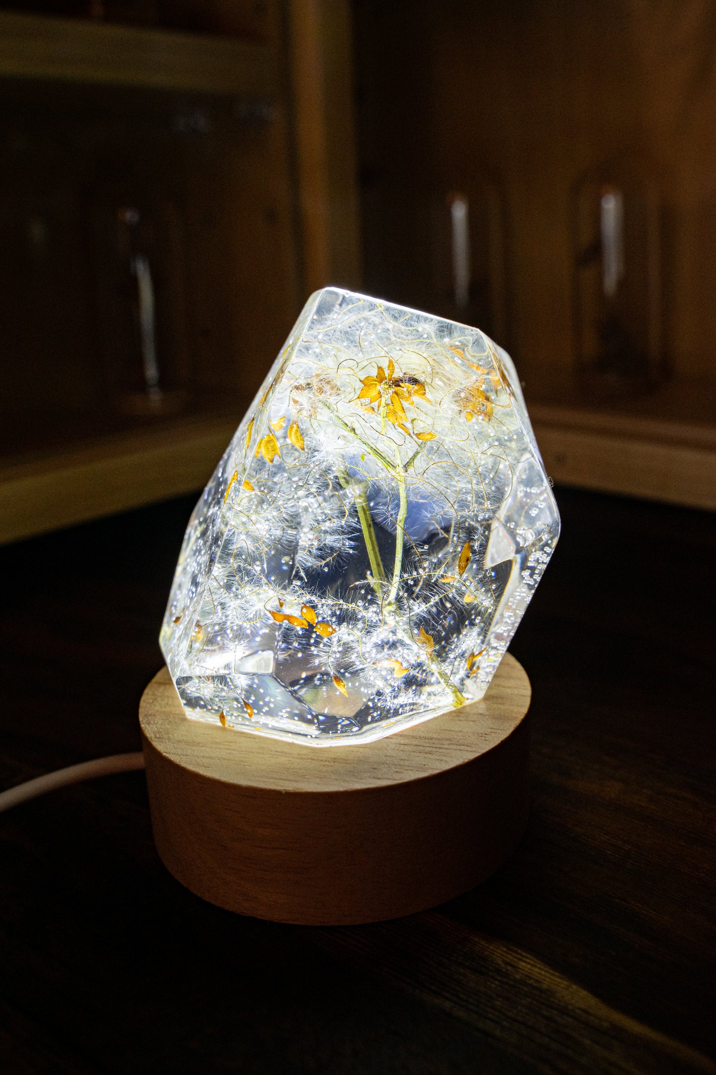 LED Lampe Nachttischlampe klein Diamant