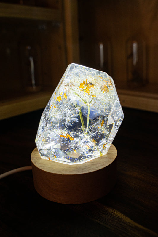 LED lamp bedside lamp small diamond