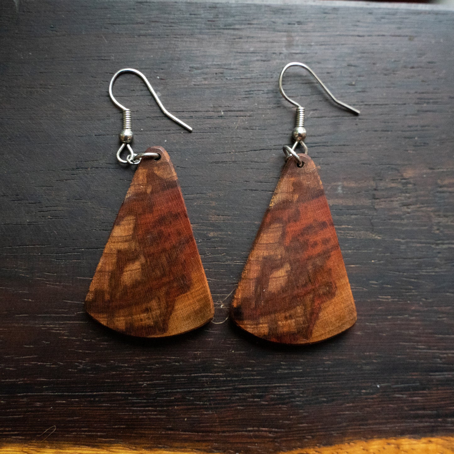 Ohrringe aus heimischen Holz