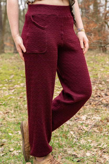 Gr. 38 - Hose aus weichem Merinostrick