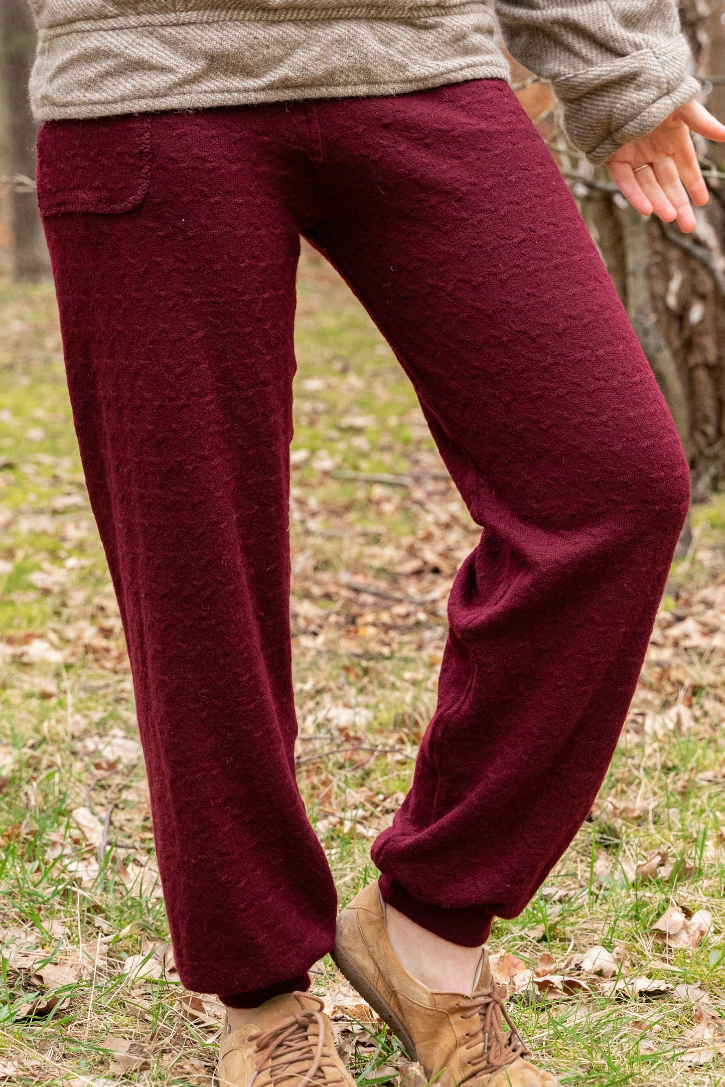 Gr. 38 - Hose aus weichem Merinostrick