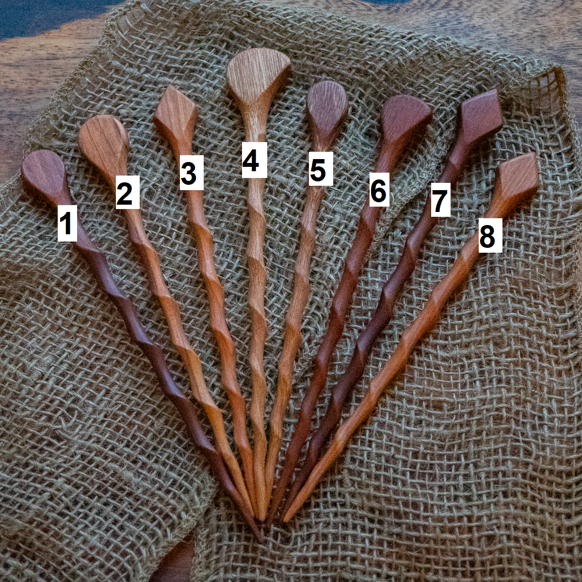 Extra lange Haarnadeln aus recyceltem Holz – Perfekter Halt für jedes Haar