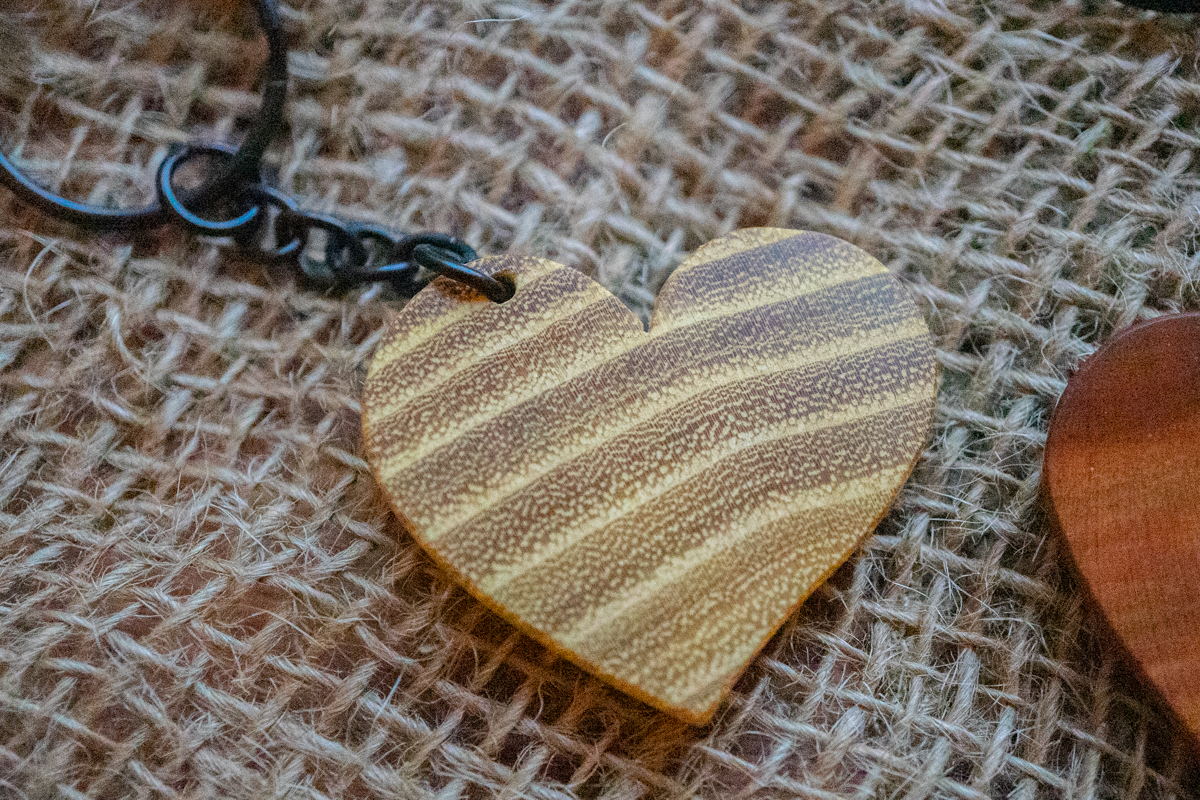 Handgemachte Herzschlüsselanhänger