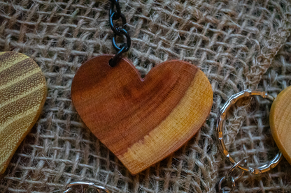Handgemachte Herzschlüsselanhänger
