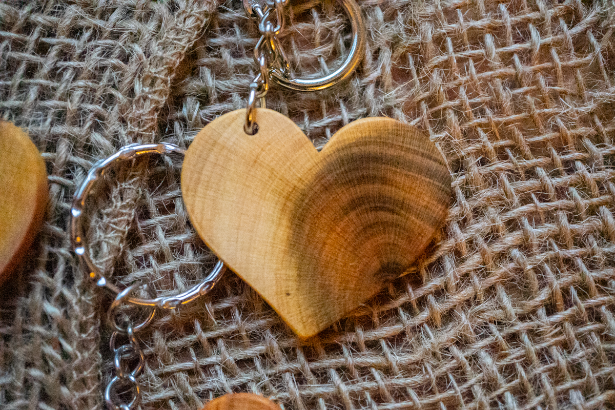 Handgemachte Herzschlüsselanhänger