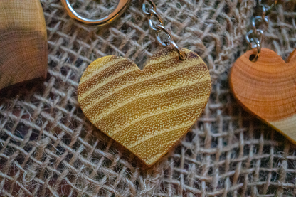 Handgemachte Herzschlüsselanhänger