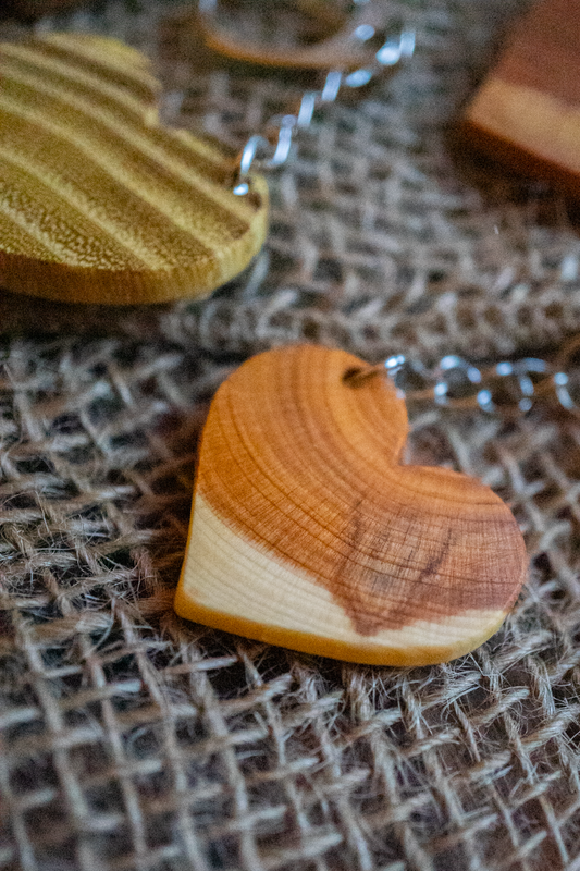 Handgemachte Herzschlüsselanhänger