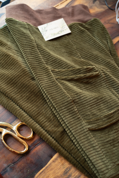 Gr. 36 - Feincord-Leggings – handgenäht, bequem & praktisch