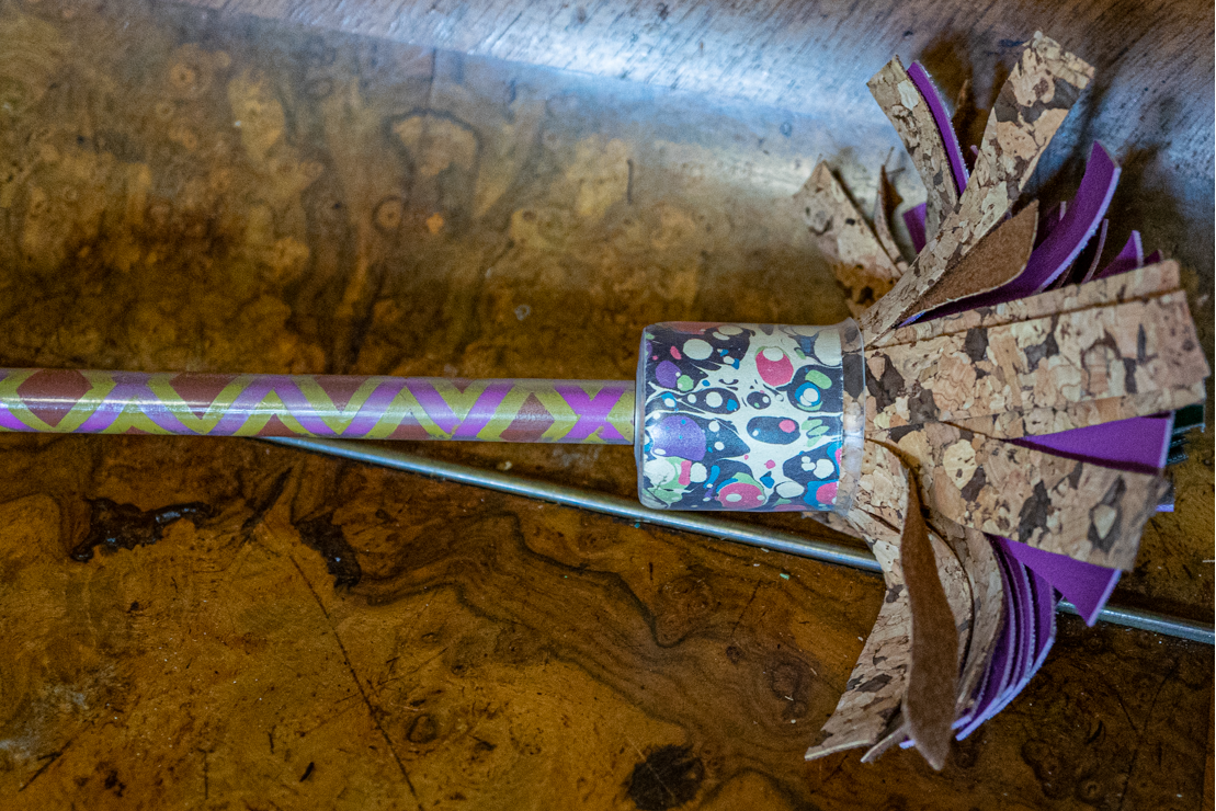 Flowerstick - MEDIUM / mit Kork & marmoriertem Papier