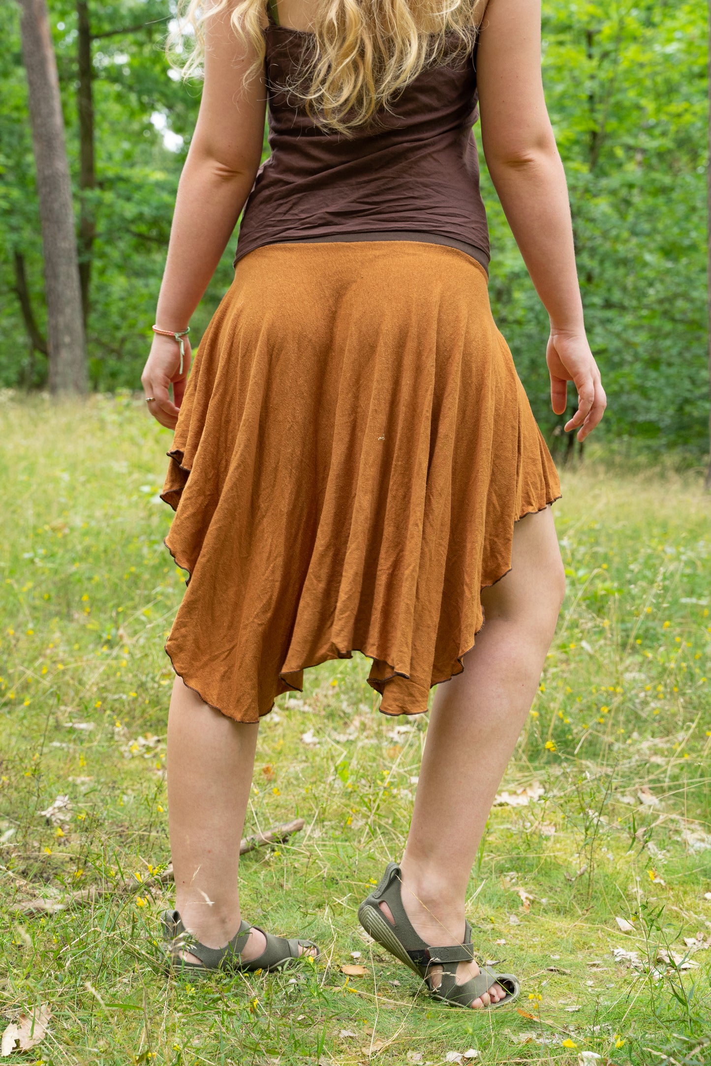 Size 36-40 pointed skirt - hemp jersey
