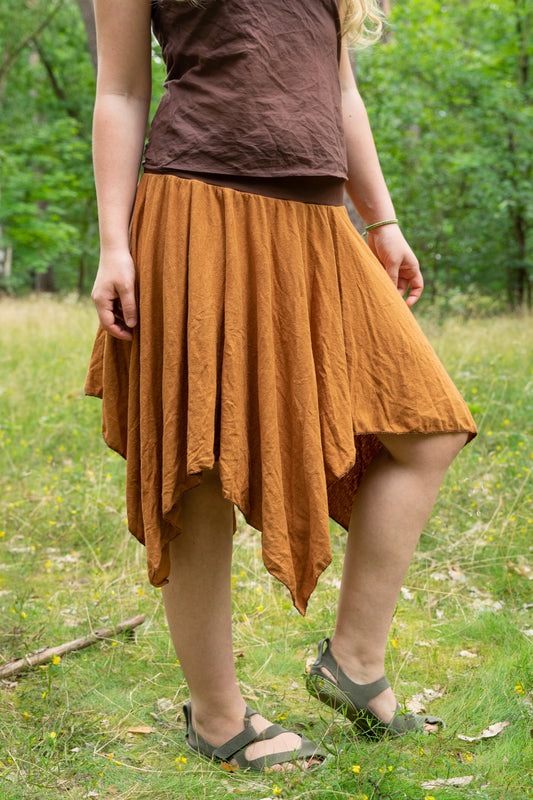 MTO: Pointed skirt - hemp jersey