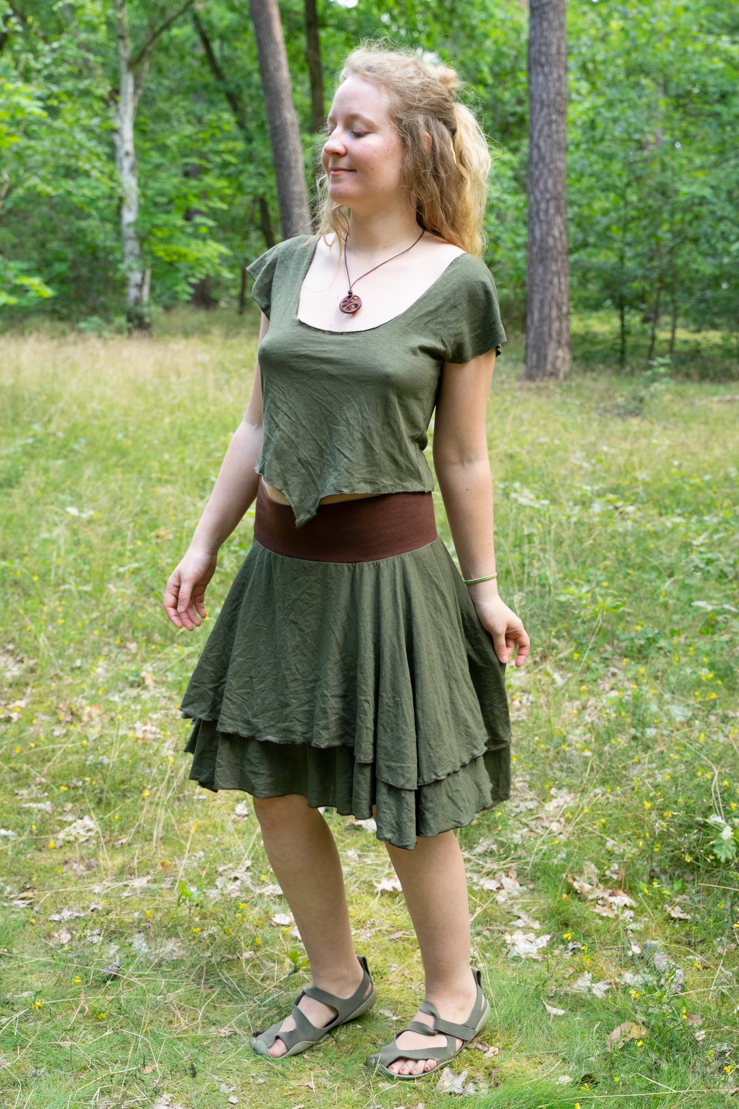 Unisize - Layered skirt - Hemp