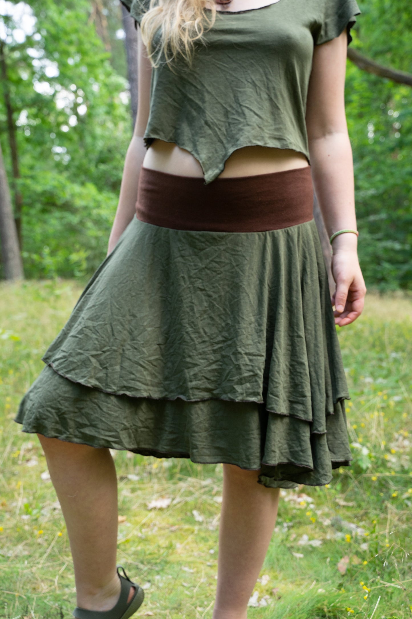 Unisize - Layered skirt - Hemp