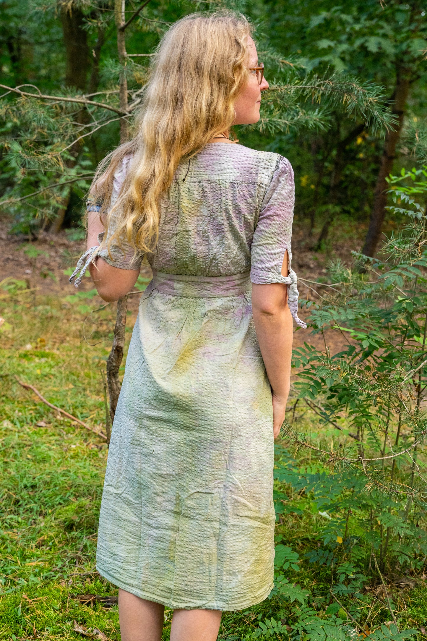 Size 38 - Dress in leaf dream