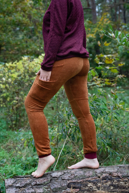 MTO: Feincord-Leggings – handgenäht, bequem & individuell
