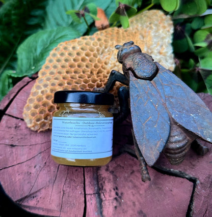 Méōmera Wurzelwachs | Holzpflege mit Bienenwachs & Kolophonium | 40 ml