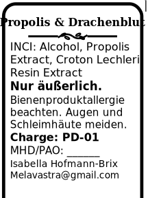 Propolis & Drachenblut Roll-on | 10 ml | Croton lechleri