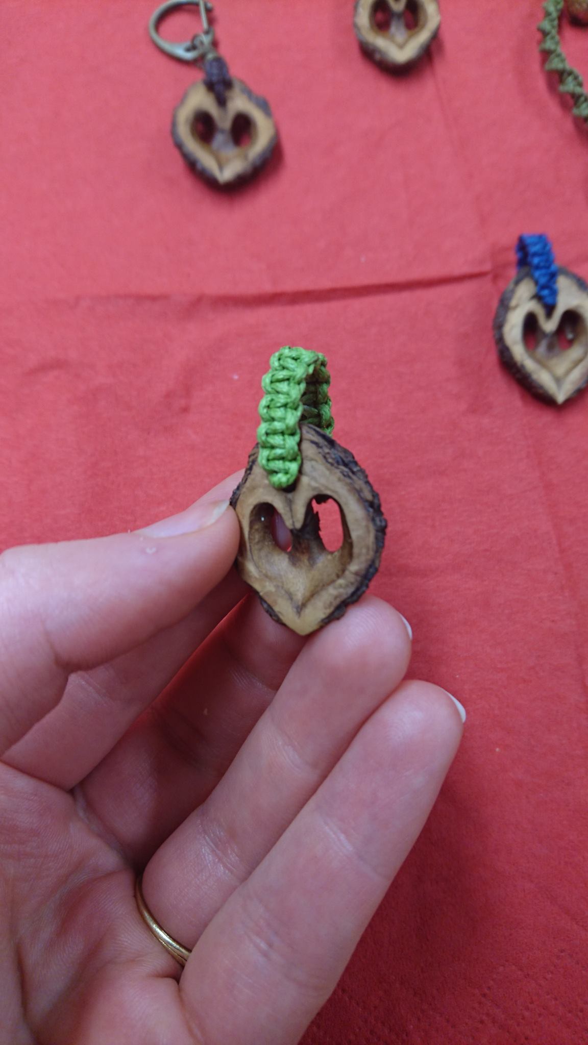 Heart made from tree seeds