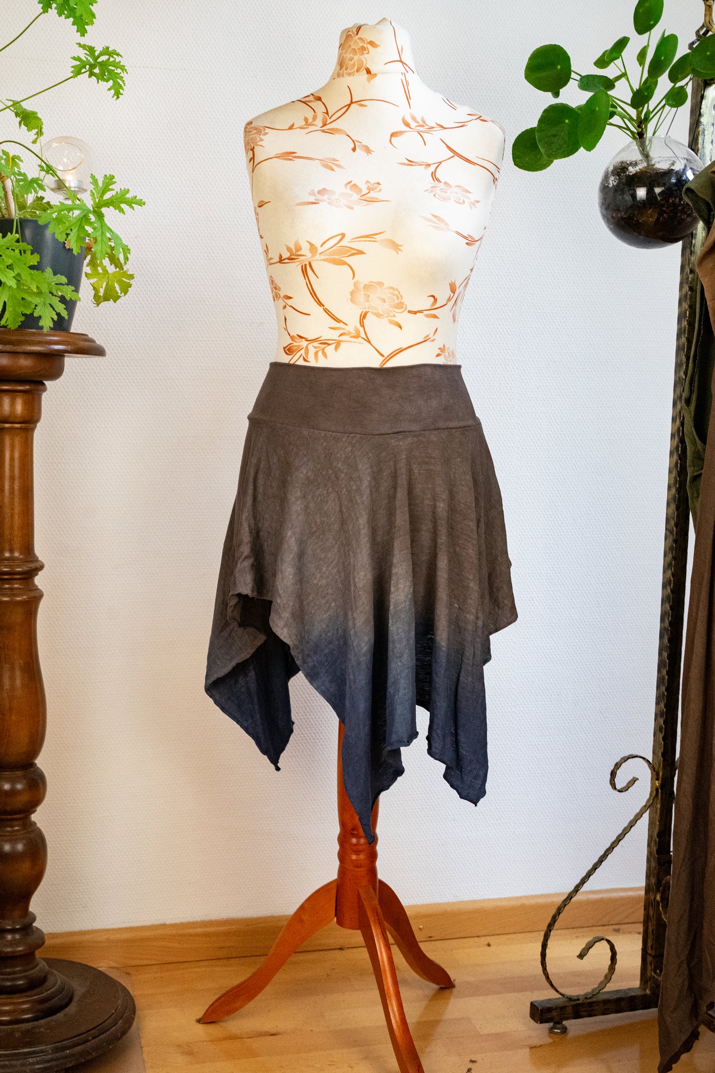 Size 34-38 - Hemp jersey skirt