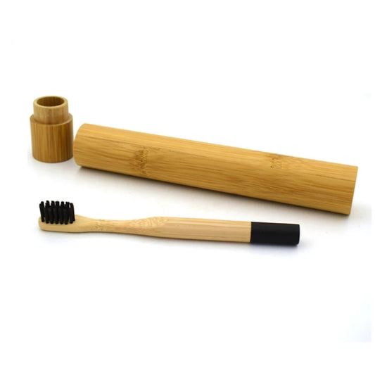 Toothbrushes &amp; Travel Case - Bamboo