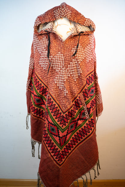 Poncho mit Taschen
