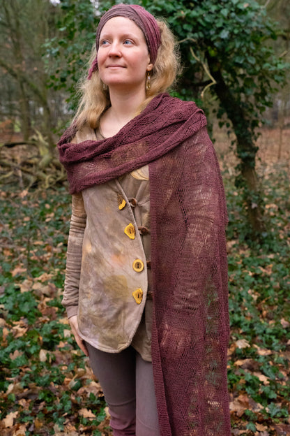 Schal aus Brennnesselfaser