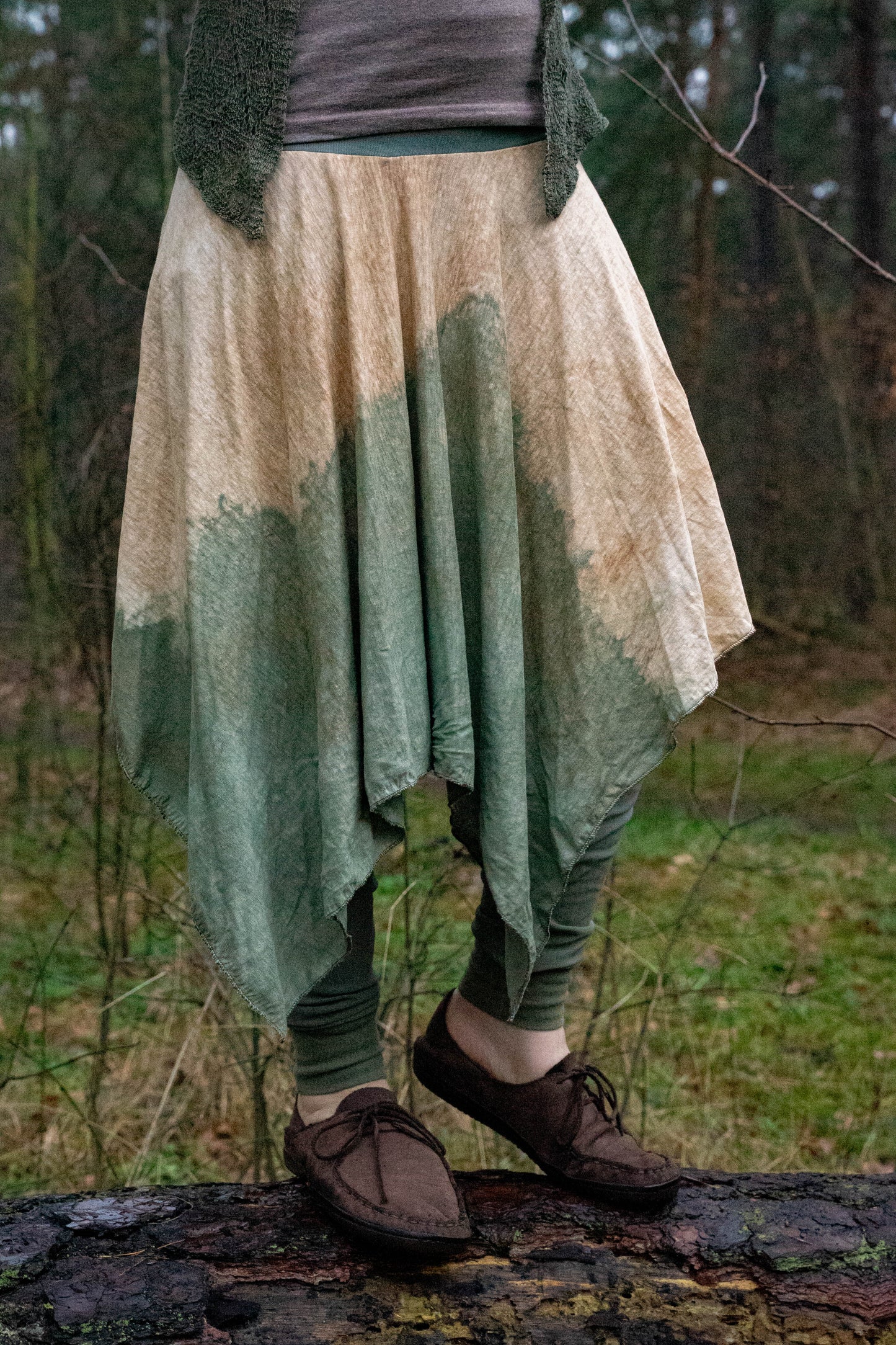 Size 36-42 pointed skirt - hemp jersey
