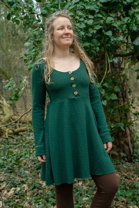 Gr. 42 - Kleid aus weichem Merinostrick