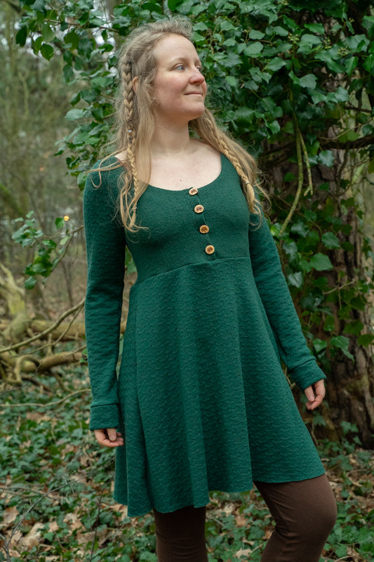 Gr. 42 - Kleid aus weichem Merinostrick