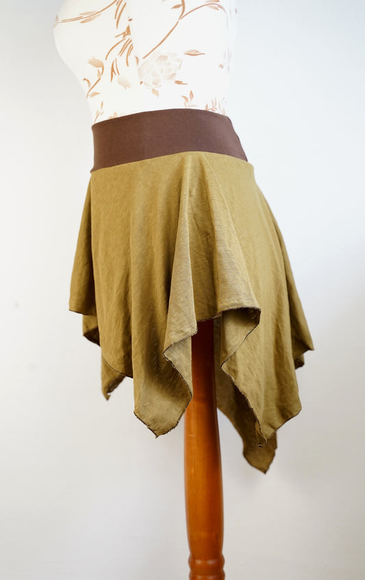 Pointed skirt - hemp