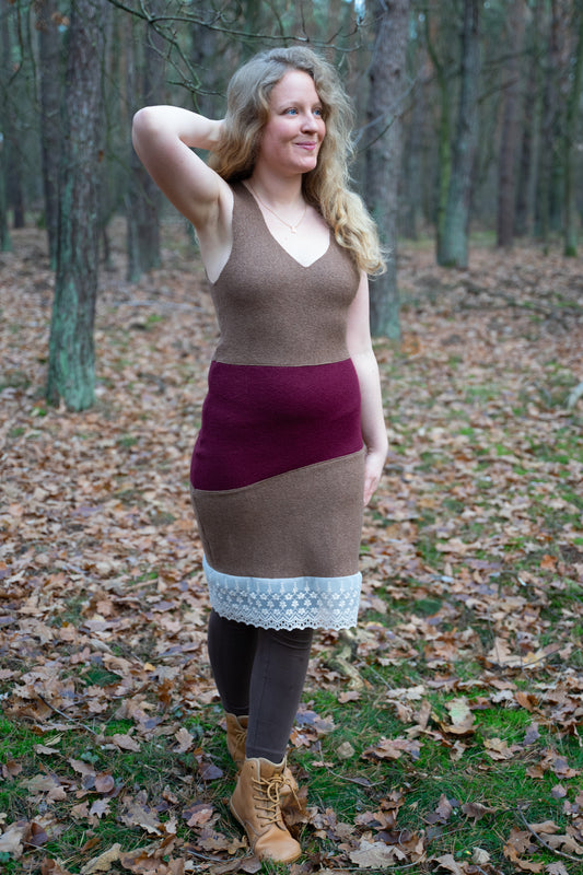 Size 36 - Wool felt dress 