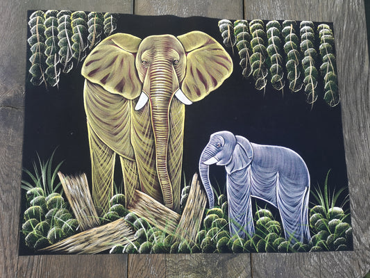 Dekotuch - Elefanten