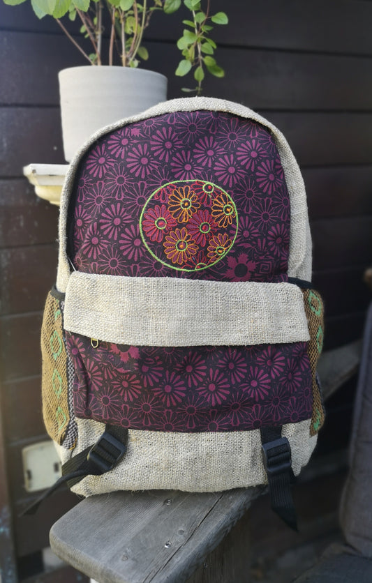 Backpack - Flower - medium size