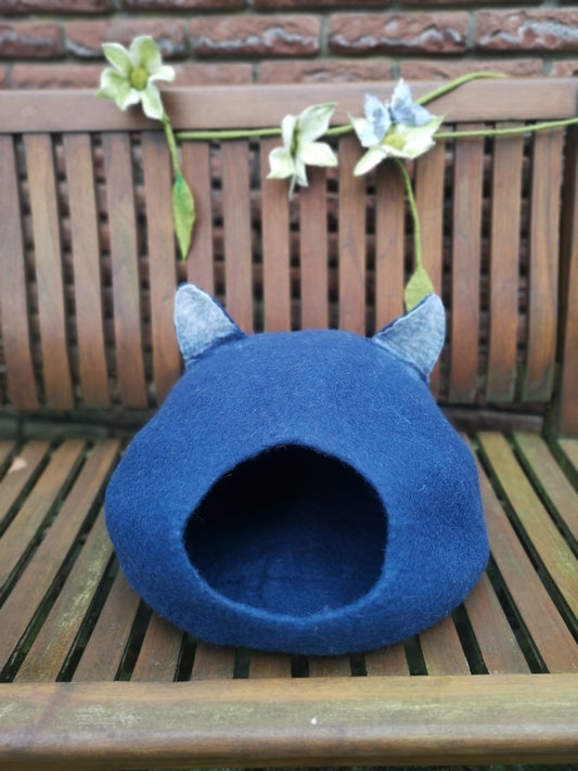 Cat cave blue ears